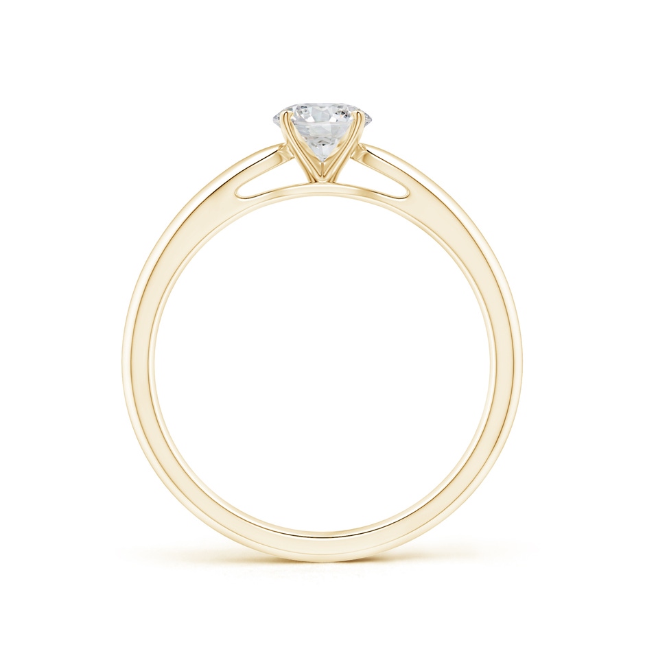 5.1mm HSI2 Classic Solitaire Diamond Rounded Cathedral Engagement Ring in Yellow Gold side-1