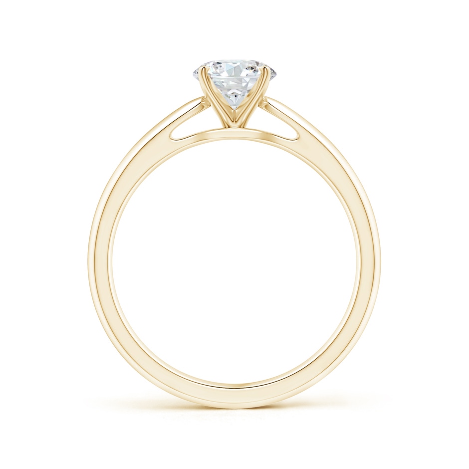 5.9mm GVS2 Classic Solitaire Diamond Rounded Cathedral Engagement Ring in Yellow Gold side-1