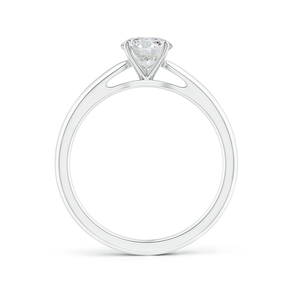 5.9mm HSI2 Classic Solitaire Diamond Rounded Cathedral Engagement Ring in White Gold Side-1