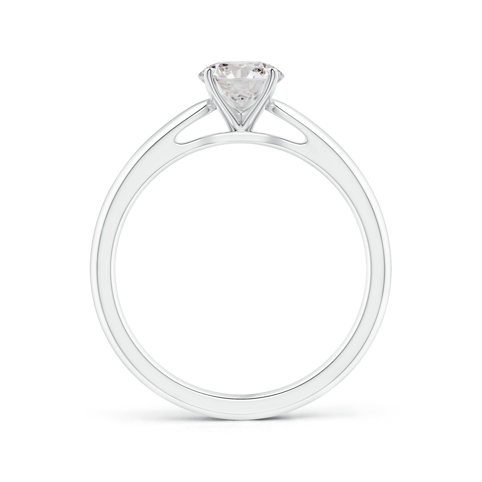 5.9mm IJI1I2 Classic Solitaire Diamond Rounded Cathedral Engagement Ring in White Gold side-1
