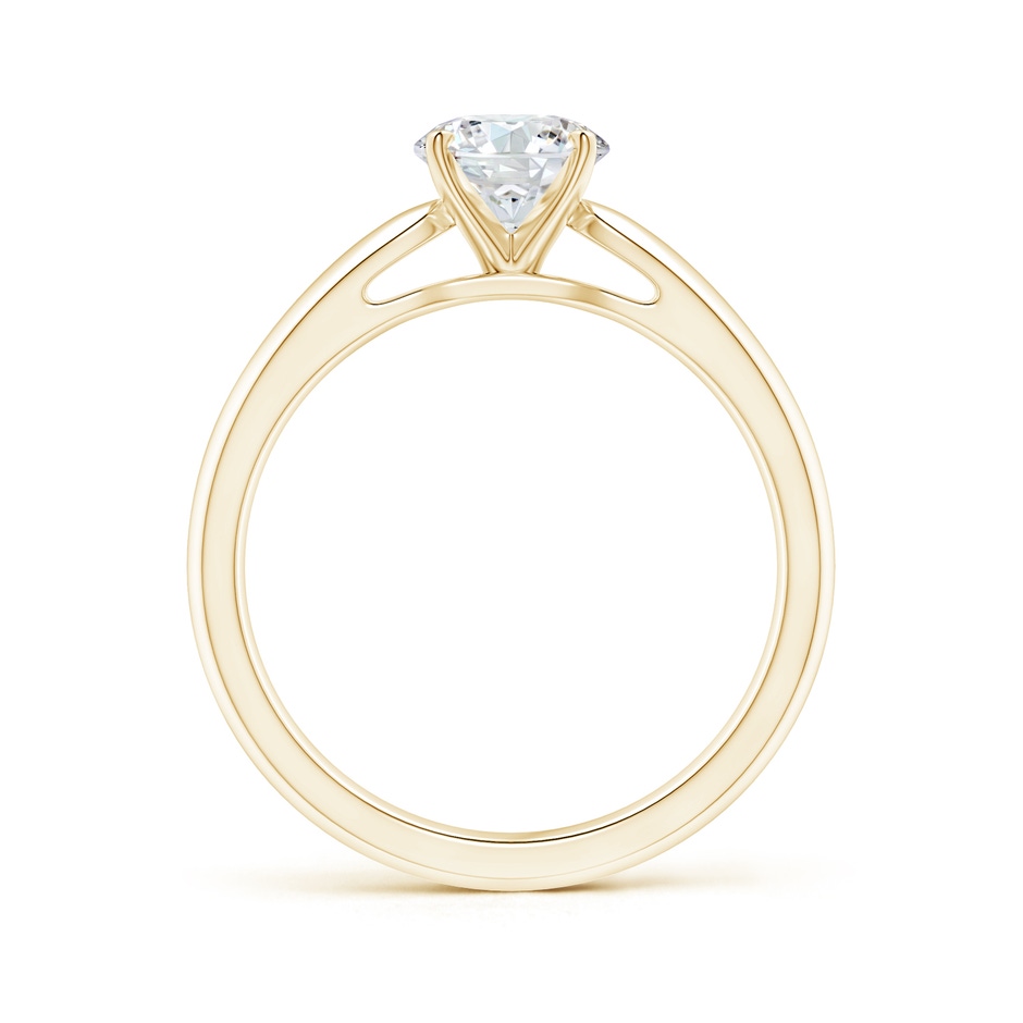 6.4mm GVS2 Classic Solitaire Diamond Rounded Cathedral Engagement Ring in Yellow Gold side-1