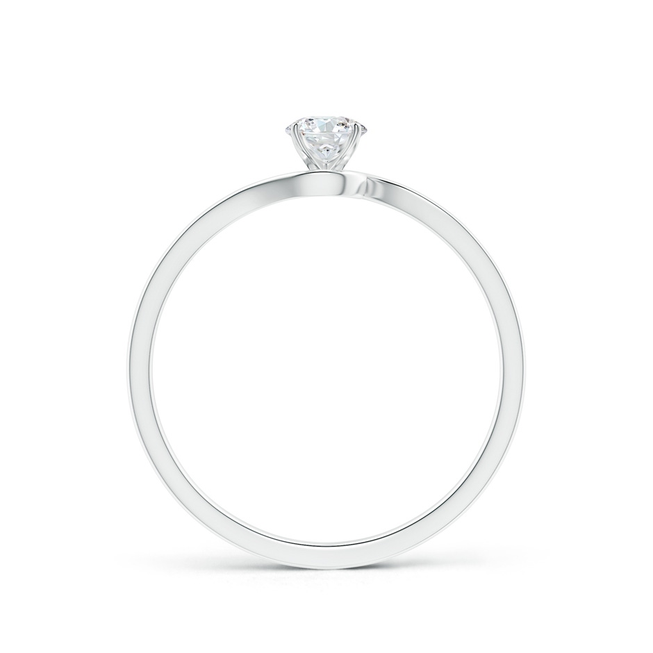 4.1mm GVS2 Classic Solitaire Round Diamond Bypass Engagement Ring in P950 Platinum side-1