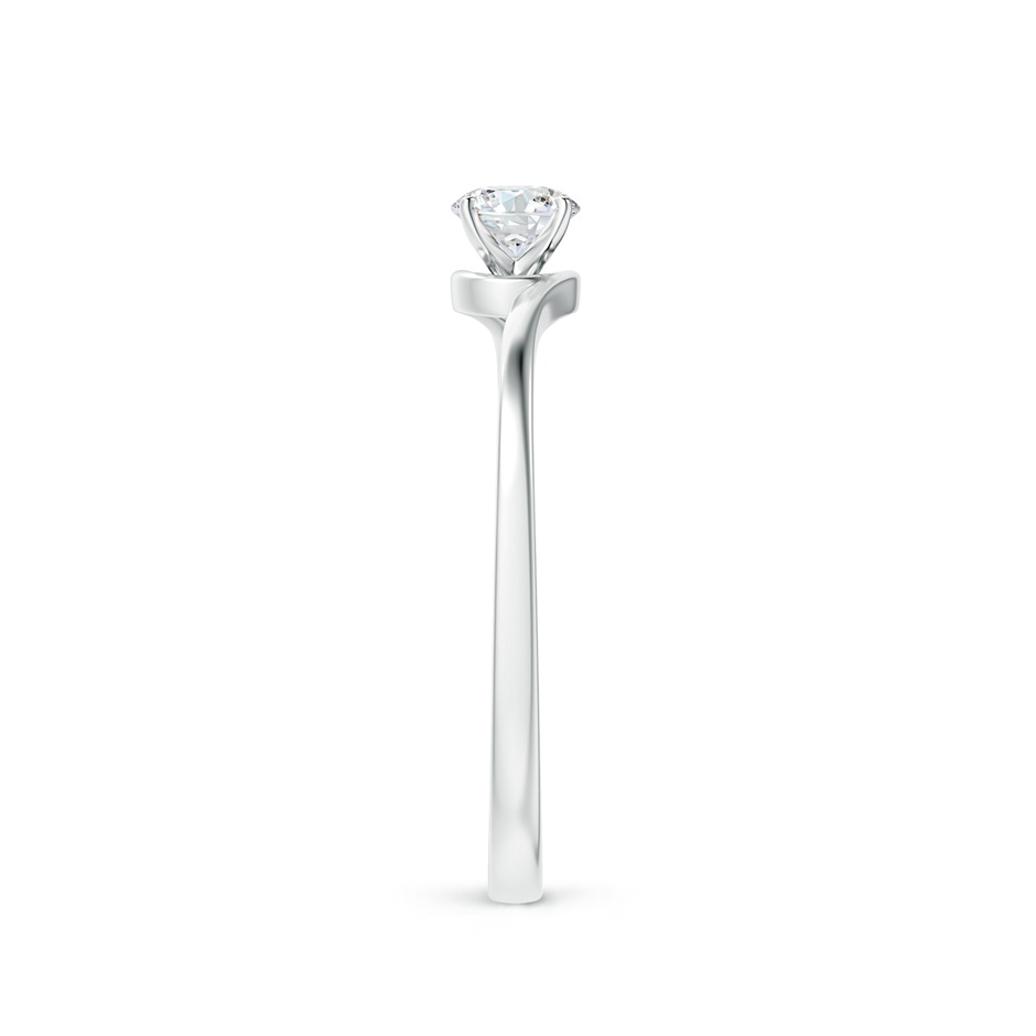 4.1mm GVS2 Classic Solitaire Round Diamond Bypass Engagement Ring in P950 Platinum side-2