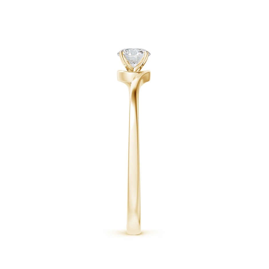 4.1mm HSI2 Classic Solitaire Round Diamond Bypass Engagement Ring in Yellow Gold side-2