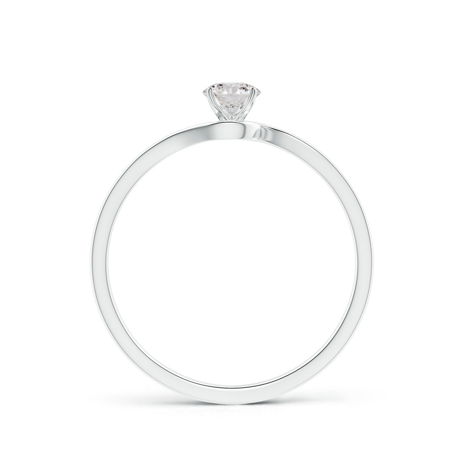 4.1mm IJI1I2 Classic Solitaire Round Diamond Bypass Engagement Ring in White Gold side-1