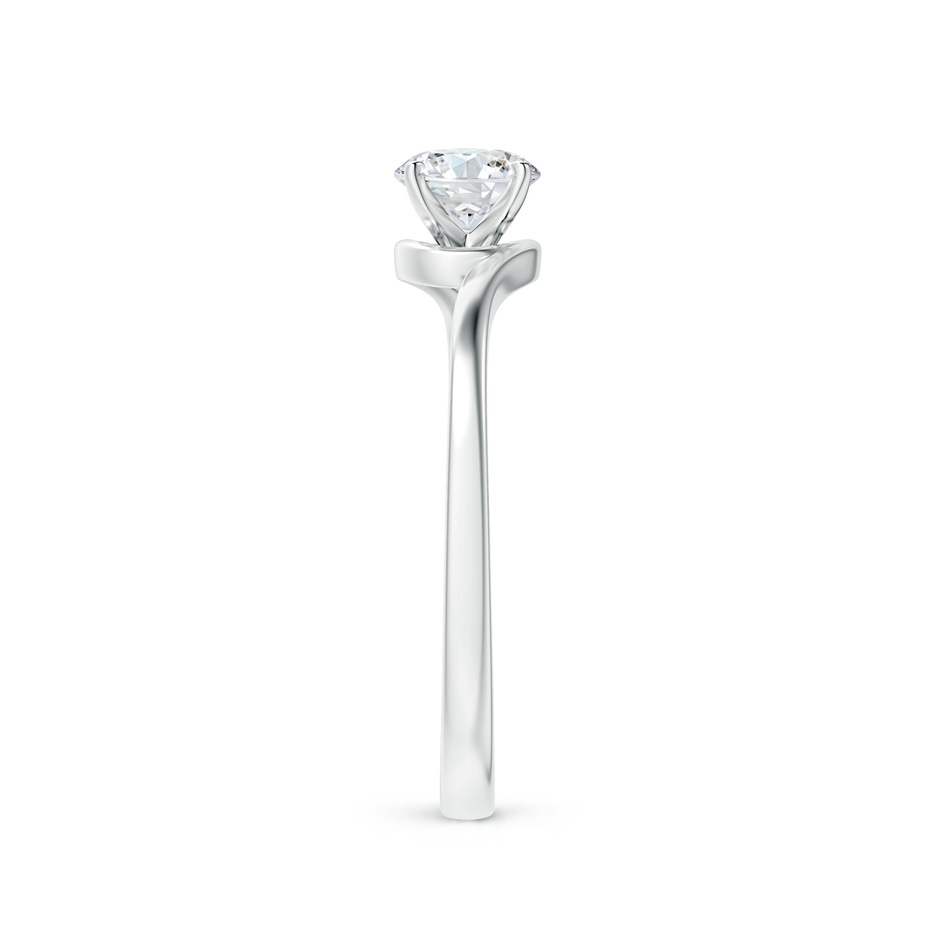 5.1mm GVS2 Classic Solitaire Round Diamond Bypass Engagement Ring in P950 Platinum side-2