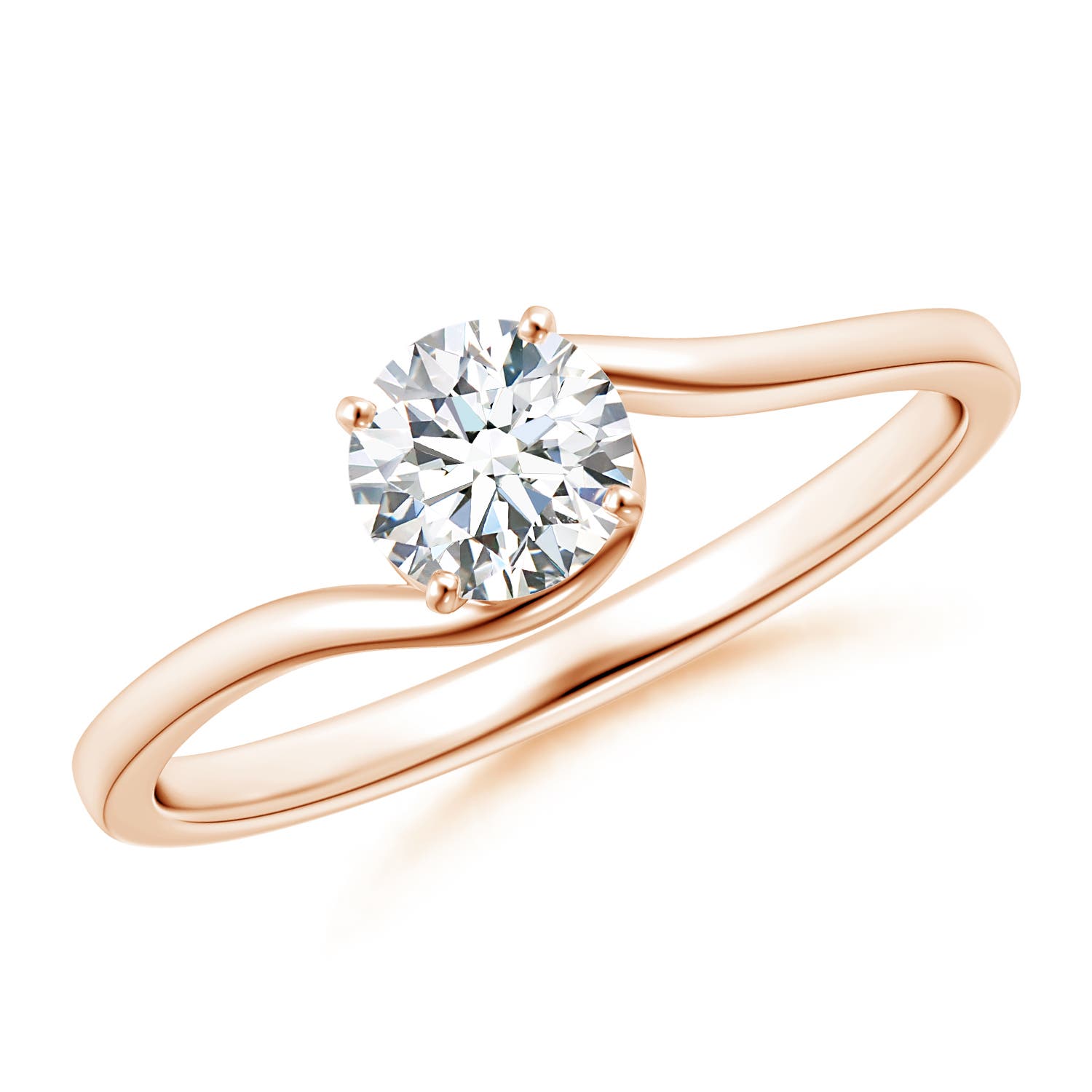 F-G, VS / 0.5 CT / 14 KT Rose Gold