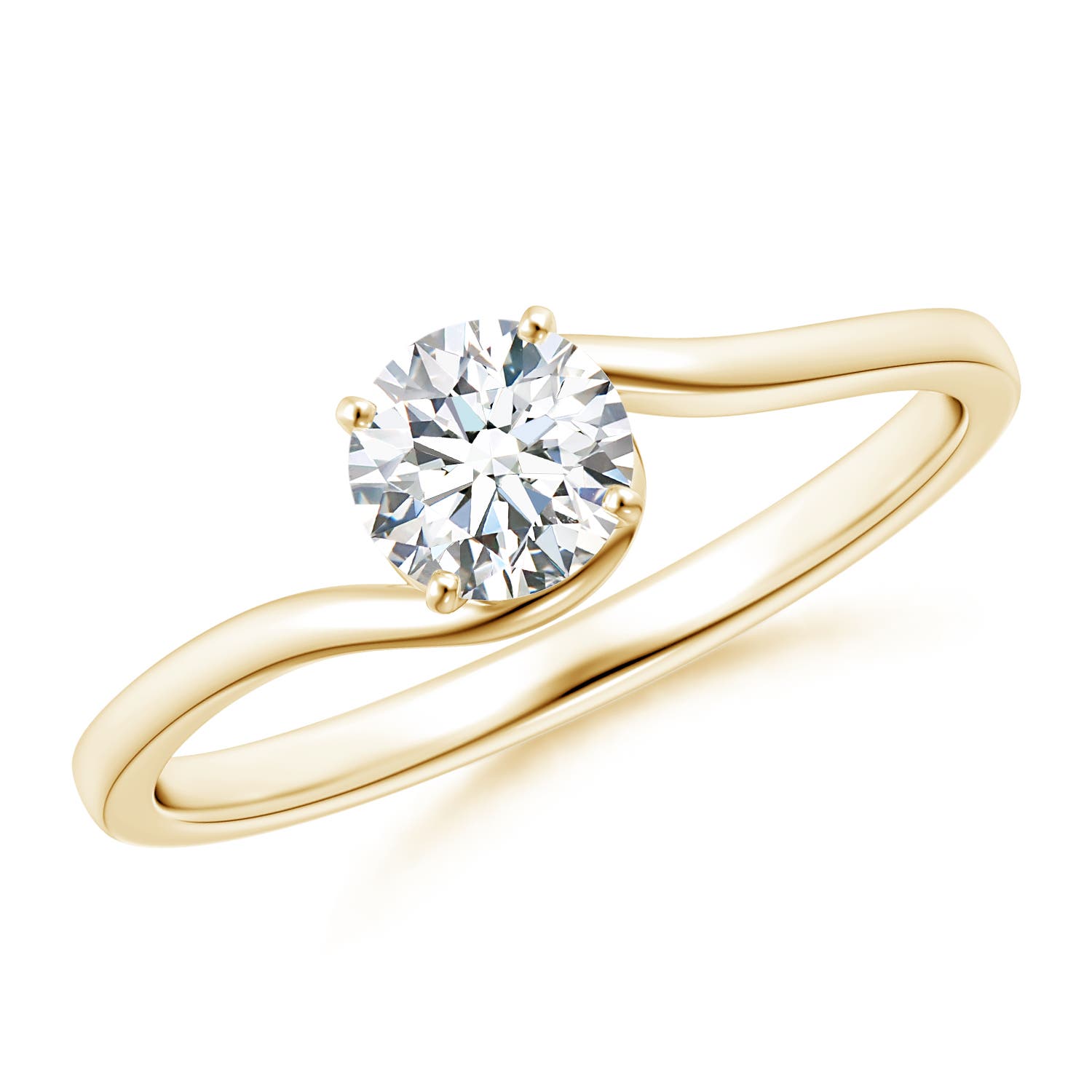 F-G, VS / 0.5 CT / 14 KT Yellow Gold