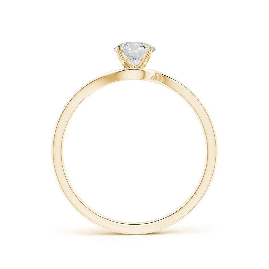 5.1mm HSI2 Classic Solitaire Round Diamond Bypass Engagement Ring in Yellow Gold side-1
