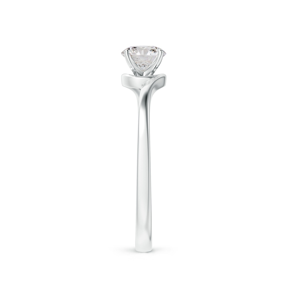 5.1mm IJI1I2 Classic Solitaire Round Diamond Bypass Engagement Ring in P950 Platinum side-2