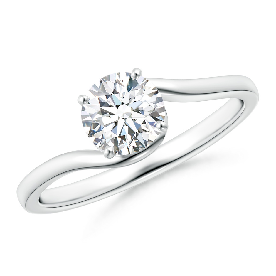 5.9mm GVS2 Classic Solitaire Round Diamond Bypass Engagement Ring in P950 Platinum 