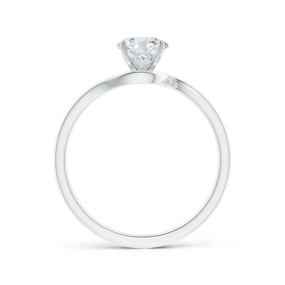 5.9mm GVS2 Classic Solitaire Round Diamond Bypass Engagement Ring in P950 Platinum side-1