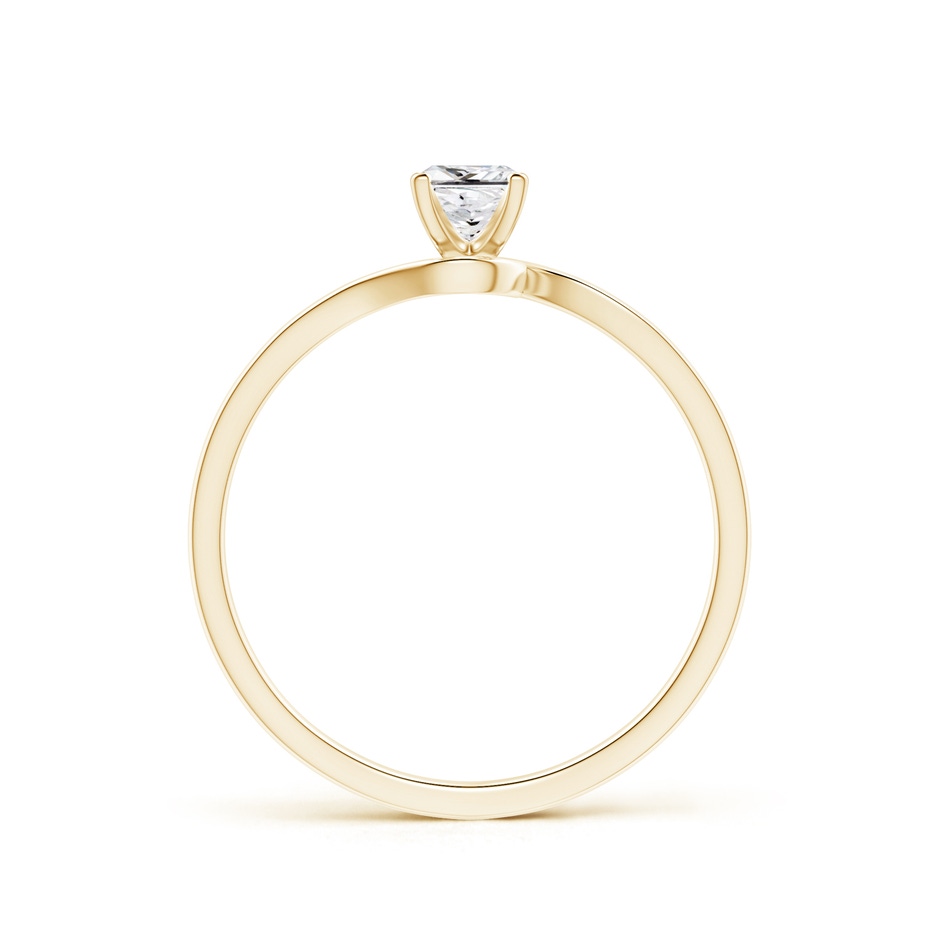 3.5mm HSI2 Classic Solitaire Princess-Cut Diamond Bypass Engagement Ring in 10K Yellow Gold side-1