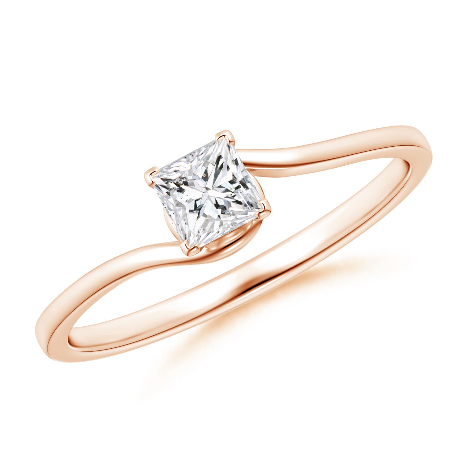 H, SI2 / 0.25 CT / 14 KT Rose Gold