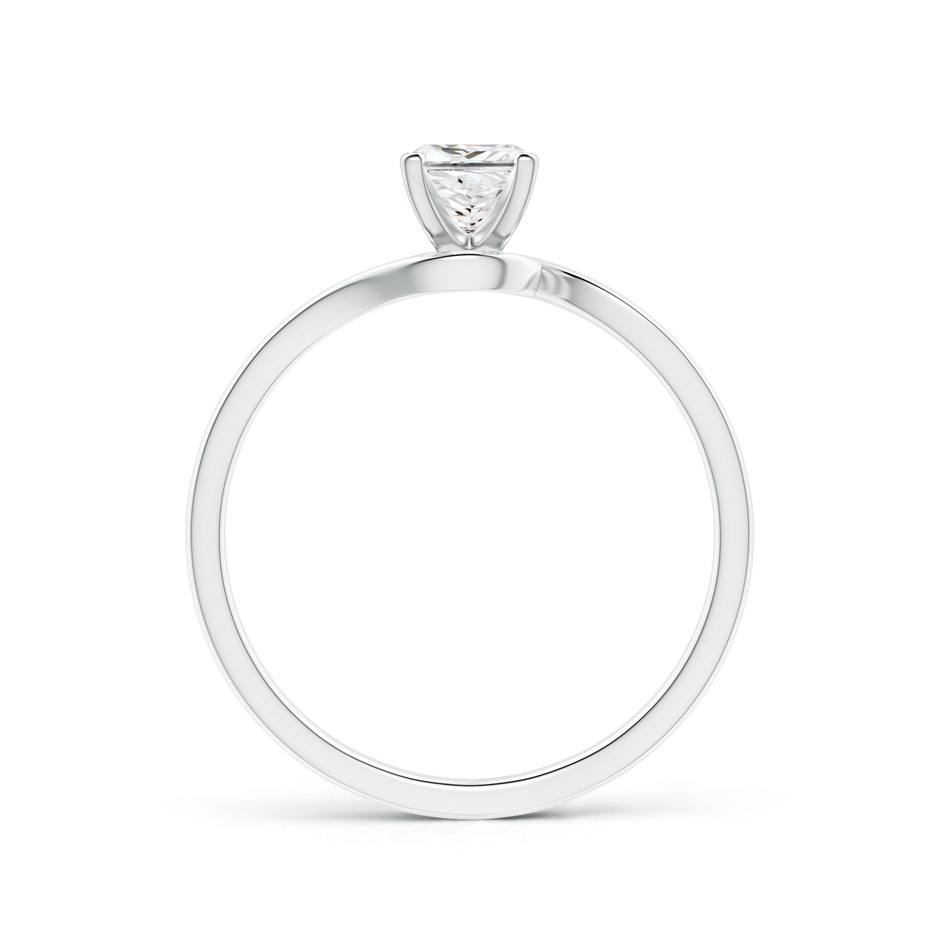 4.4mm GVS2 Classic Solitaire Princess-Cut Diamond Bypass Engagement Ring in P950 Platinum side-1