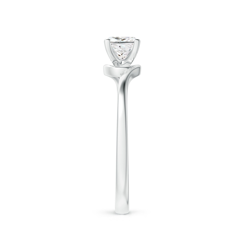 4.4mm GVS2 Classic Solitaire Princess-Cut Diamond Bypass Engagement Ring in P950 Platinum side-2