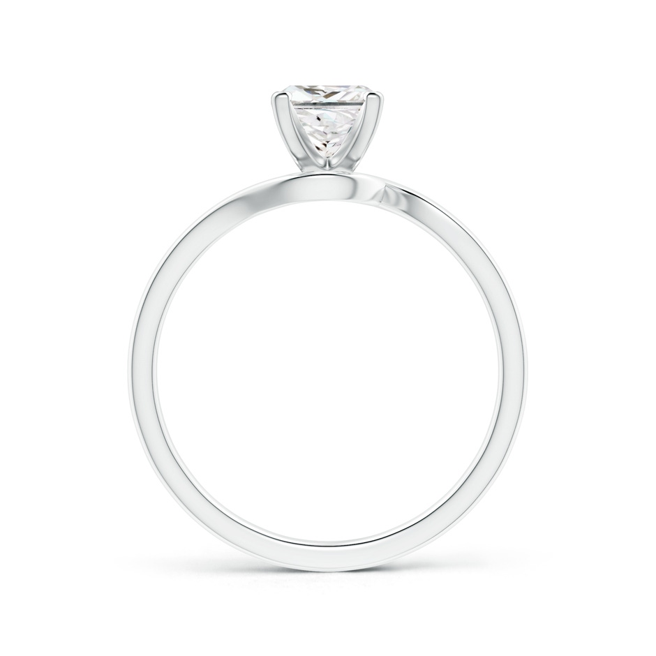 5.1mm GVS2 Classic Solitaire Princess-Cut Diamond Bypass Engagement Ring in P950 Platinum side-1