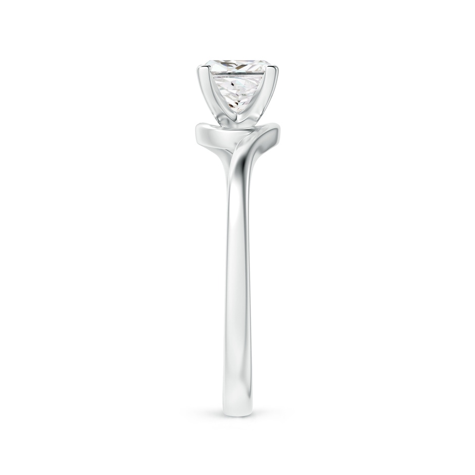 5.1mm GVS2 Classic Solitaire Princess-Cut Diamond Bypass Engagement Ring in P950 Platinum side-2