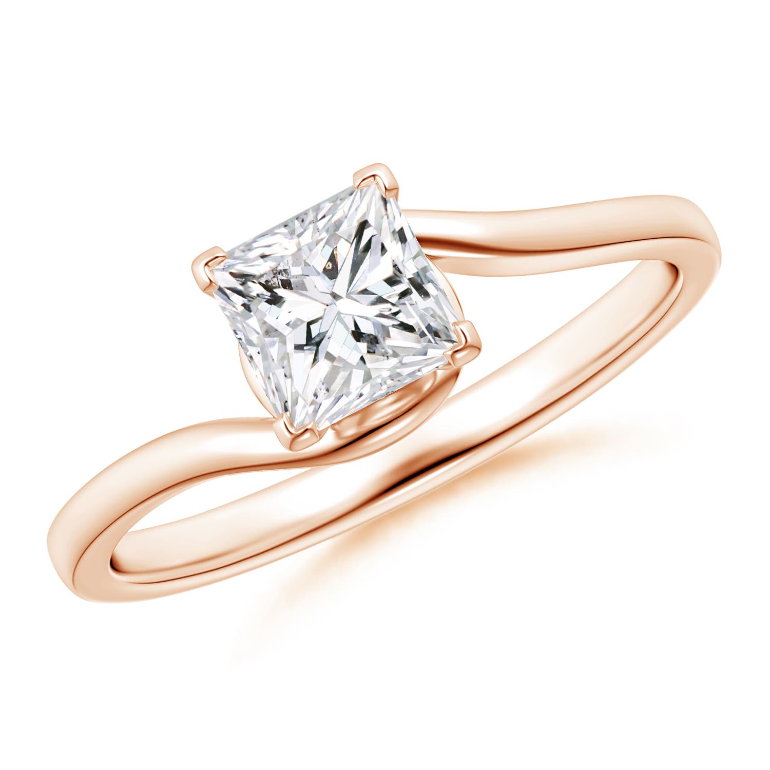 H, SI2 / 0.75 CT / 14 KT Rose Gold