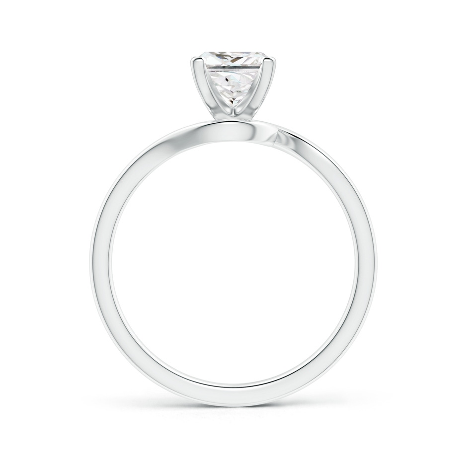 5.5mm GVS2 Classic Solitaire Princess-Cut Diamond Bypass Engagement Ring in P950 Platinum side-1