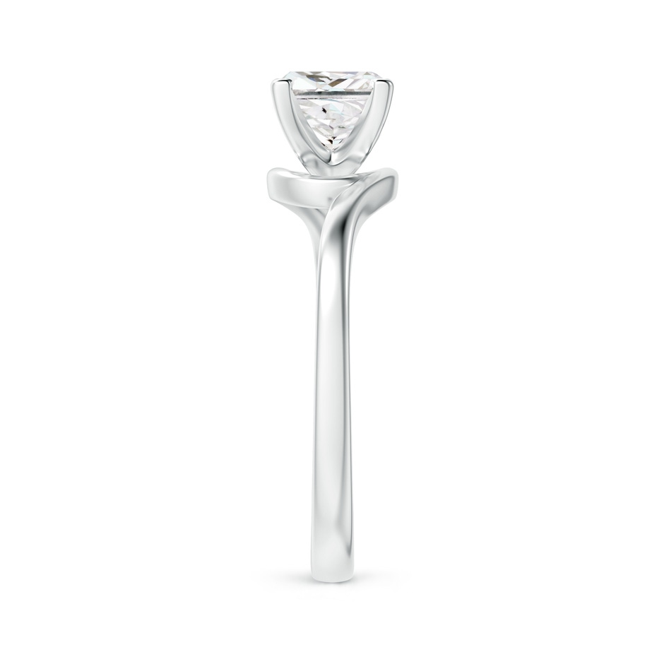 5.5mm GVS2 Classic Solitaire Princess-Cut Diamond Bypass Engagement Ring in P950 Platinum side-2