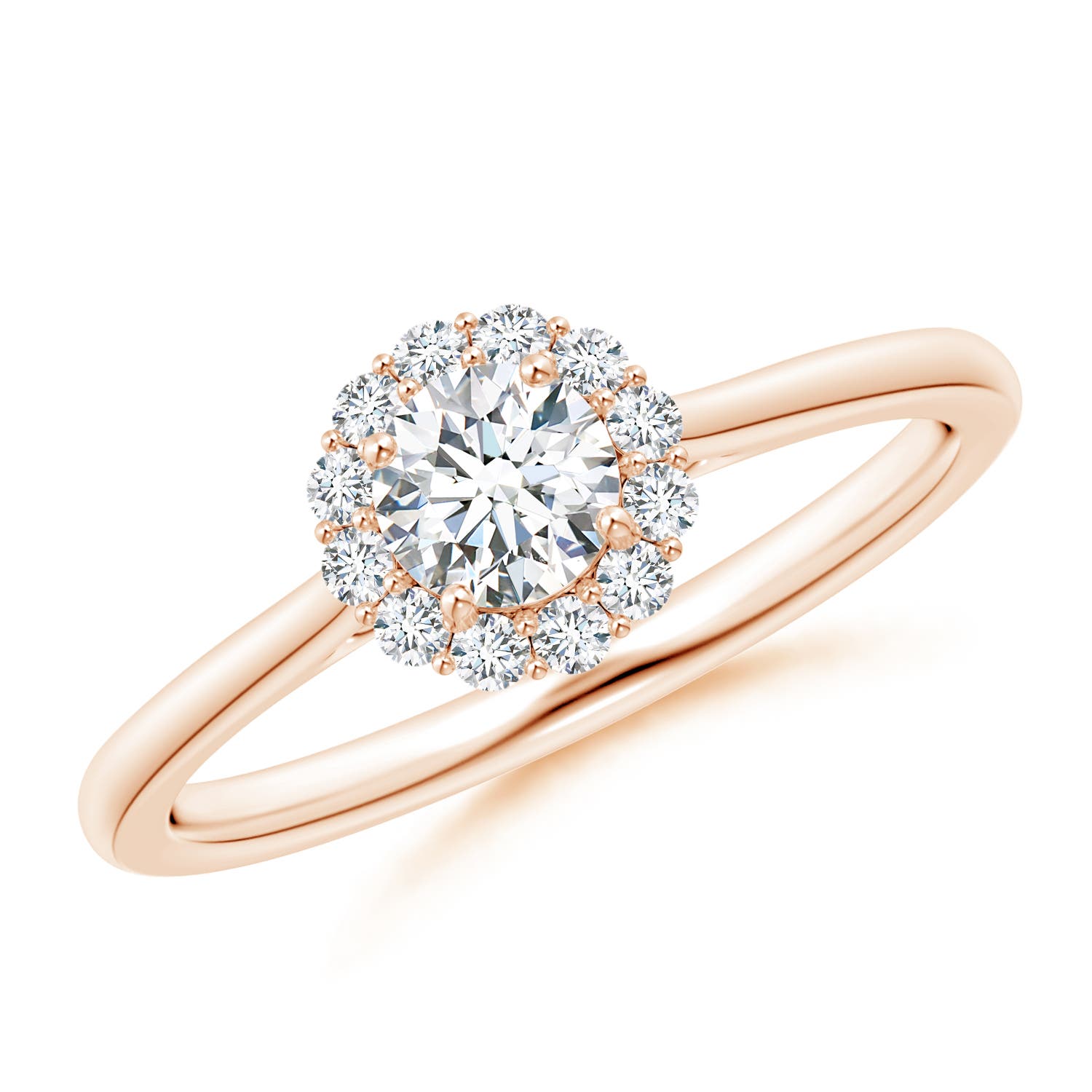 F-G, VS / 0.49 CT / 14 KT Rose Gold