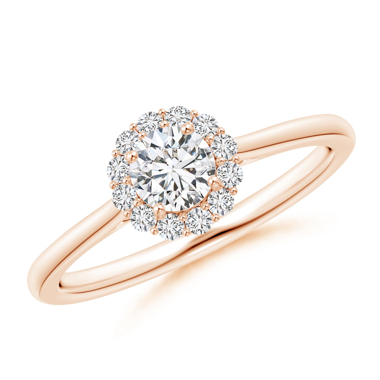 H, SI2 / 0.49 CT / 14 KT Rose Gold