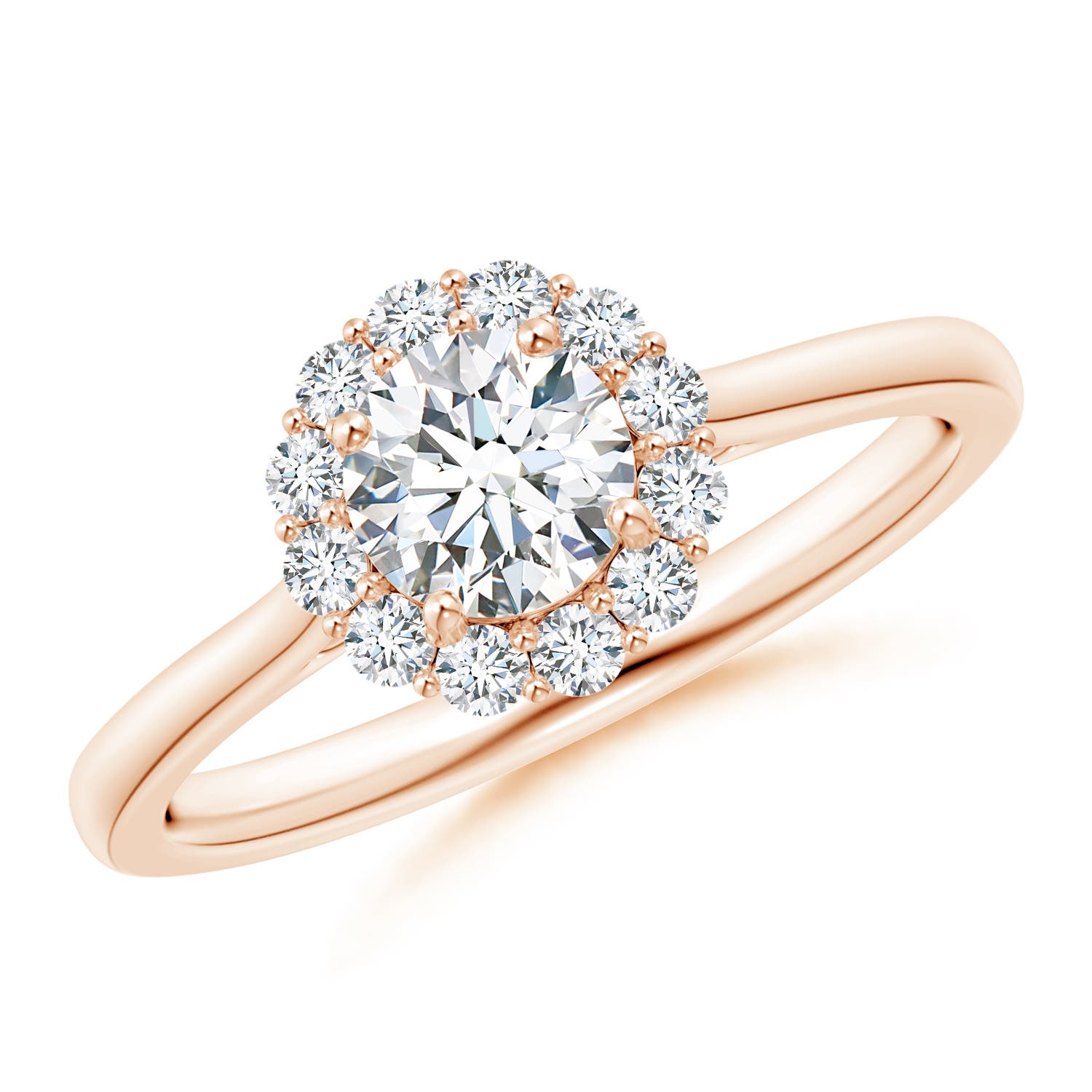 F-G, VS / 0.77 CT / 14 KT Rose Gold