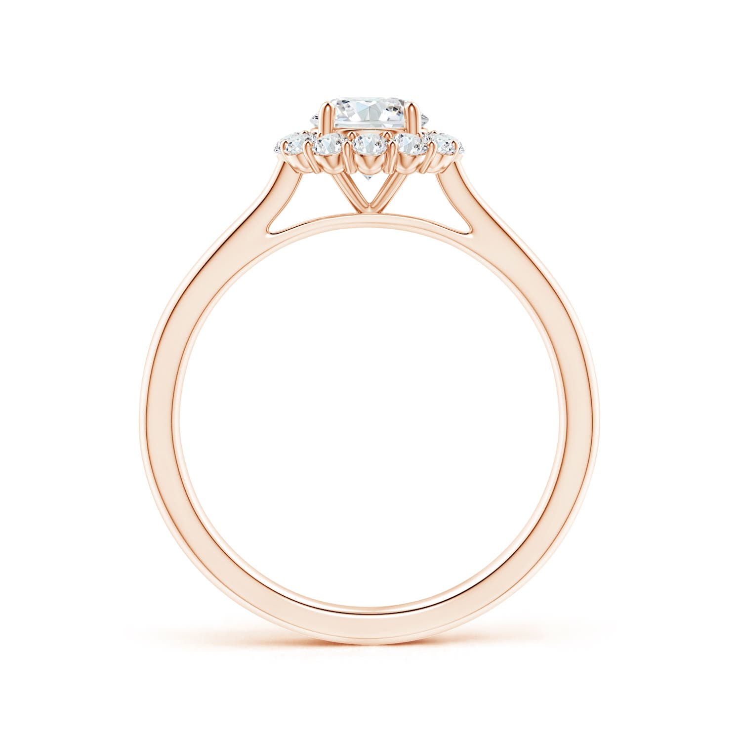 F-G, VS / 0.77 CT / 14 KT Rose Gold