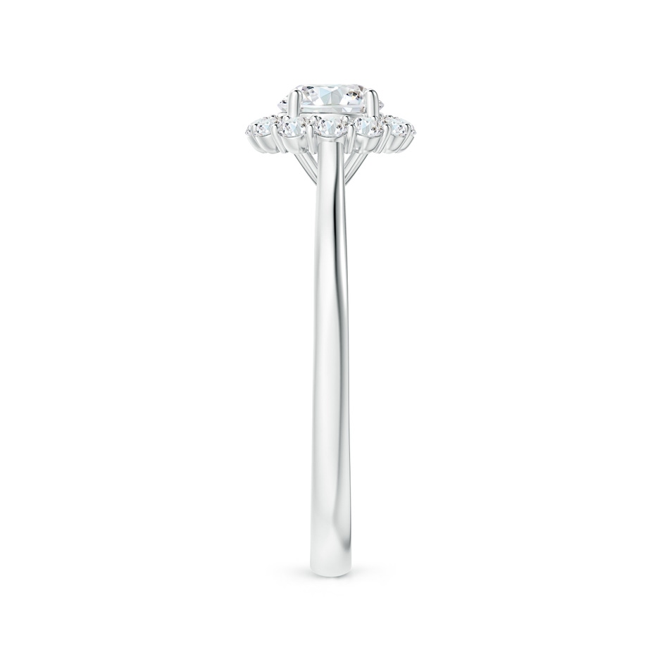 5.2mm GVS2 Classic Round Diamond Scalloped Halo Ring in White Gold side-2