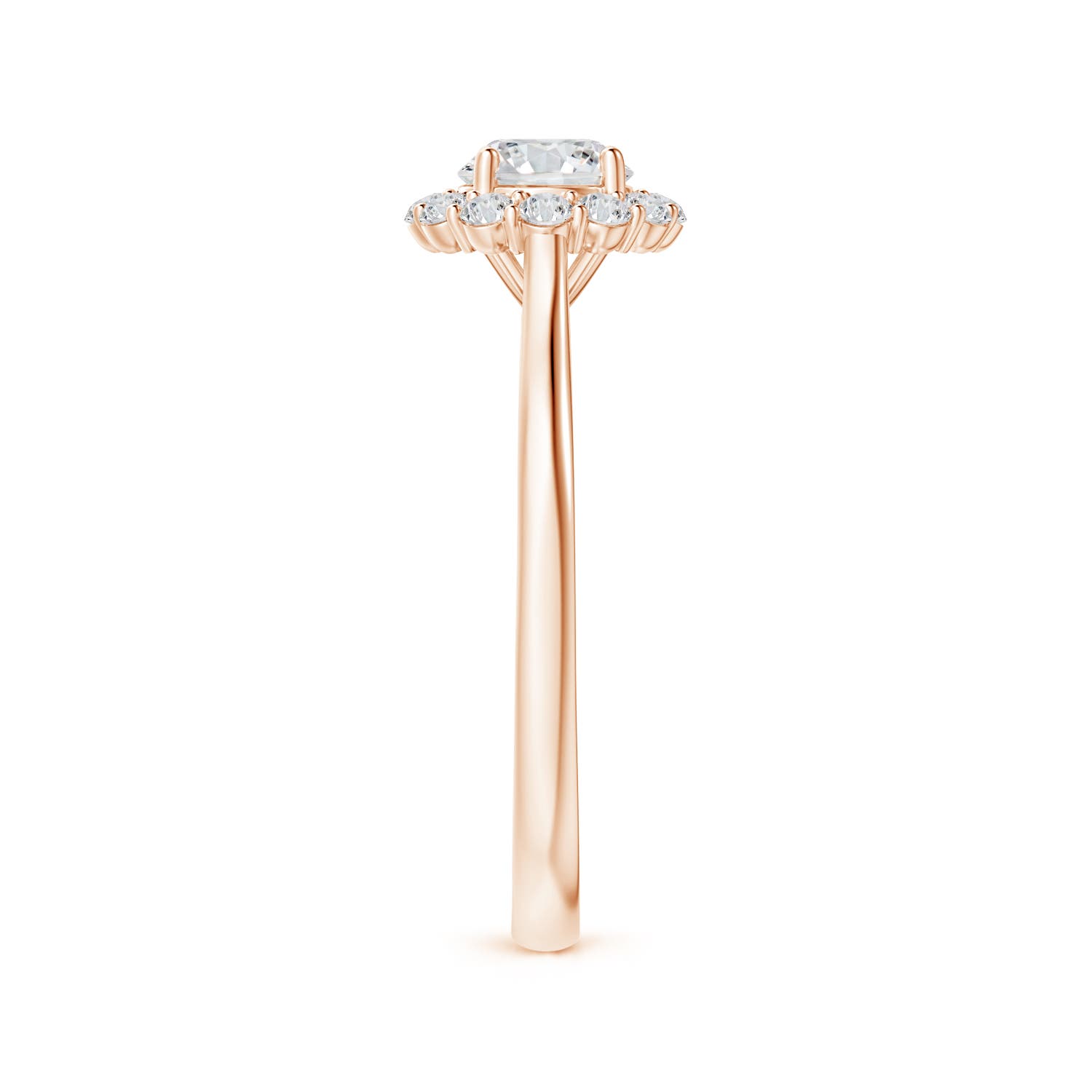 H, SI2 / 0.77 CT / 14 KT Rose Gold