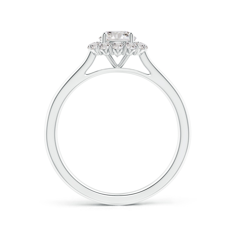 5.2mm IJI1I2 Classic Round Diamond Scalloped Halo Ring in White Gold side-1