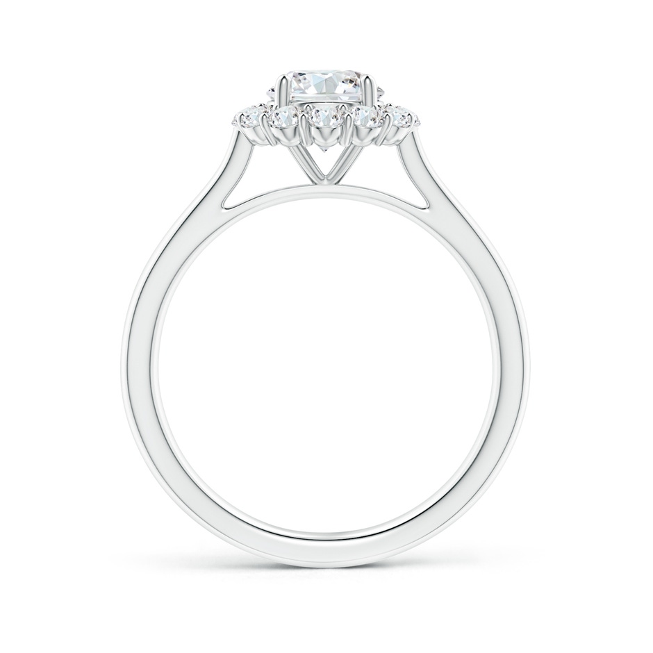 5.8mm GVS2 Classic Round Diamond Scalloped Halo Ring in White Gold side-1