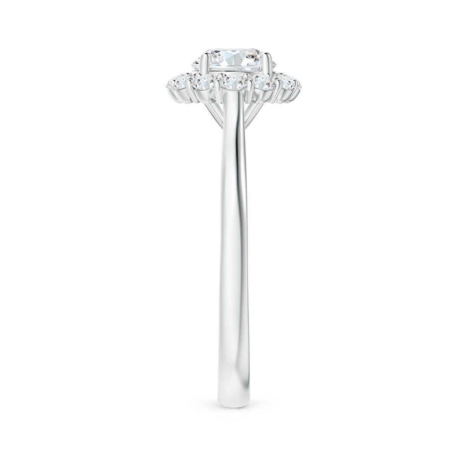 5.8mm GVS2 Classic Round Diamond Scalloped Halo Ring in White Gold side-2