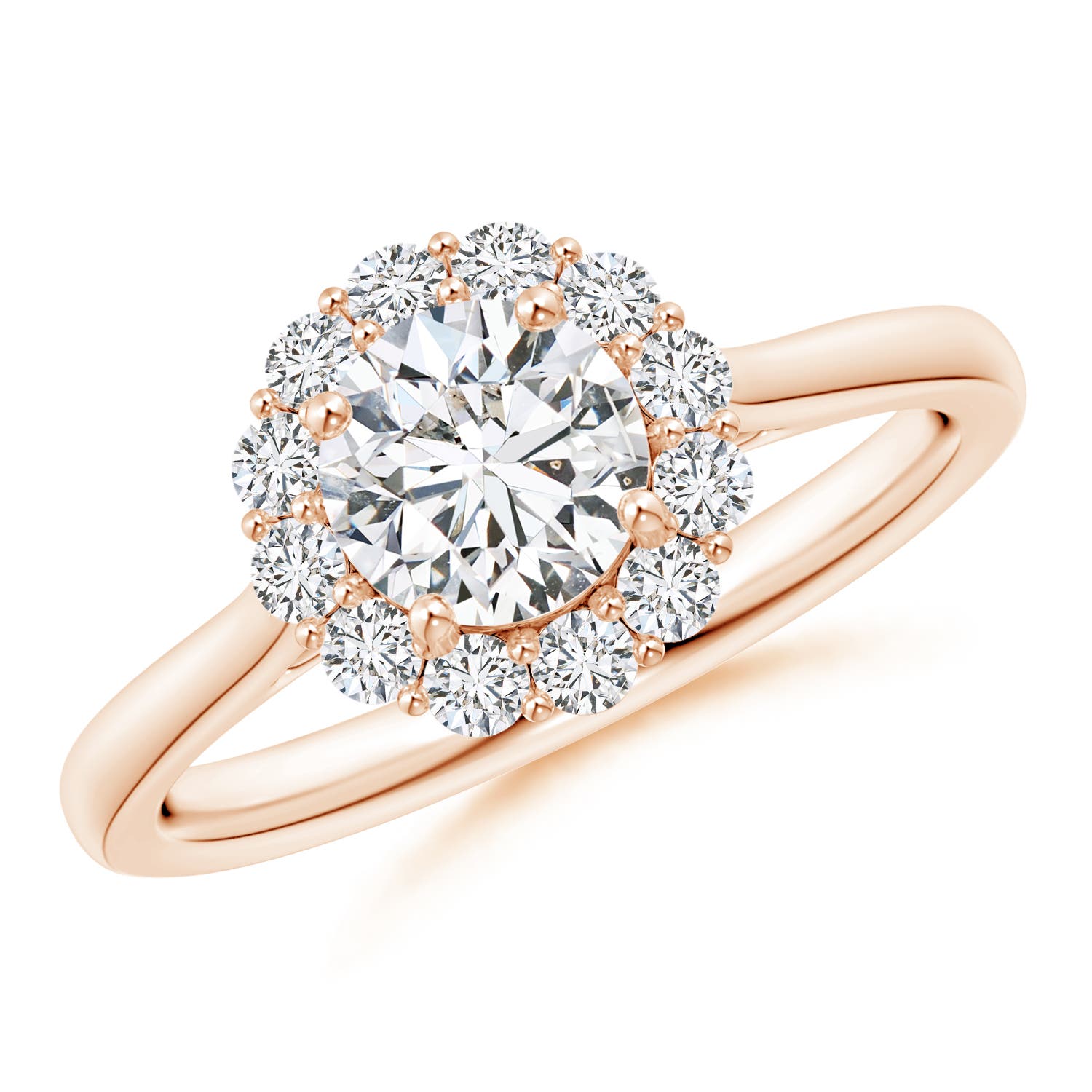 H, SI2 / 1.02 CT / 14 KT Rose Gold