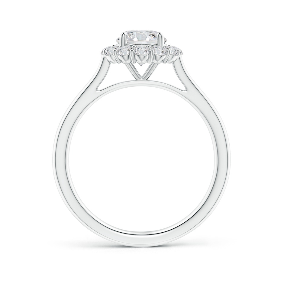 5.8mm HSI2 Classic Round Diamond Scalloped Halo Ring in White Gold side-1