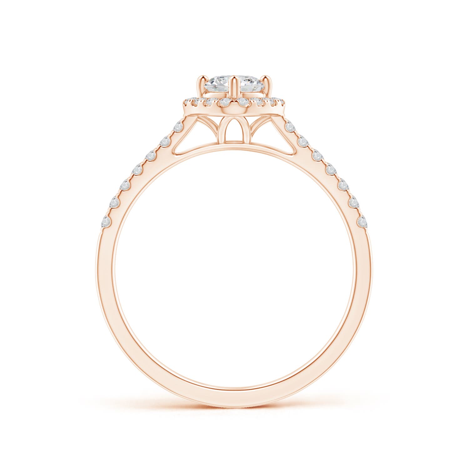 H, SI2 / 0.52 CT / 14 KT Rose Gold