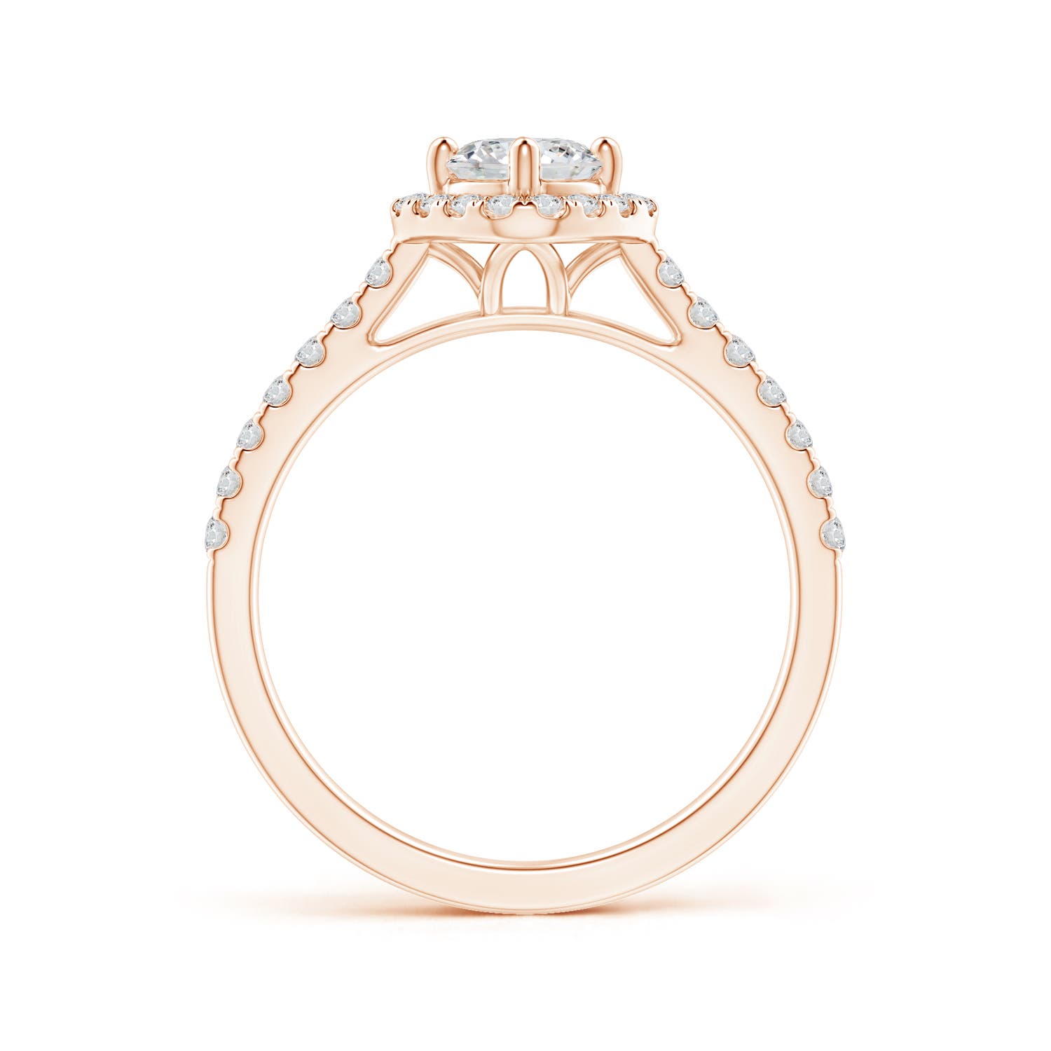 H, SI2 / 0.75 CT / 14 KT Rose Gold