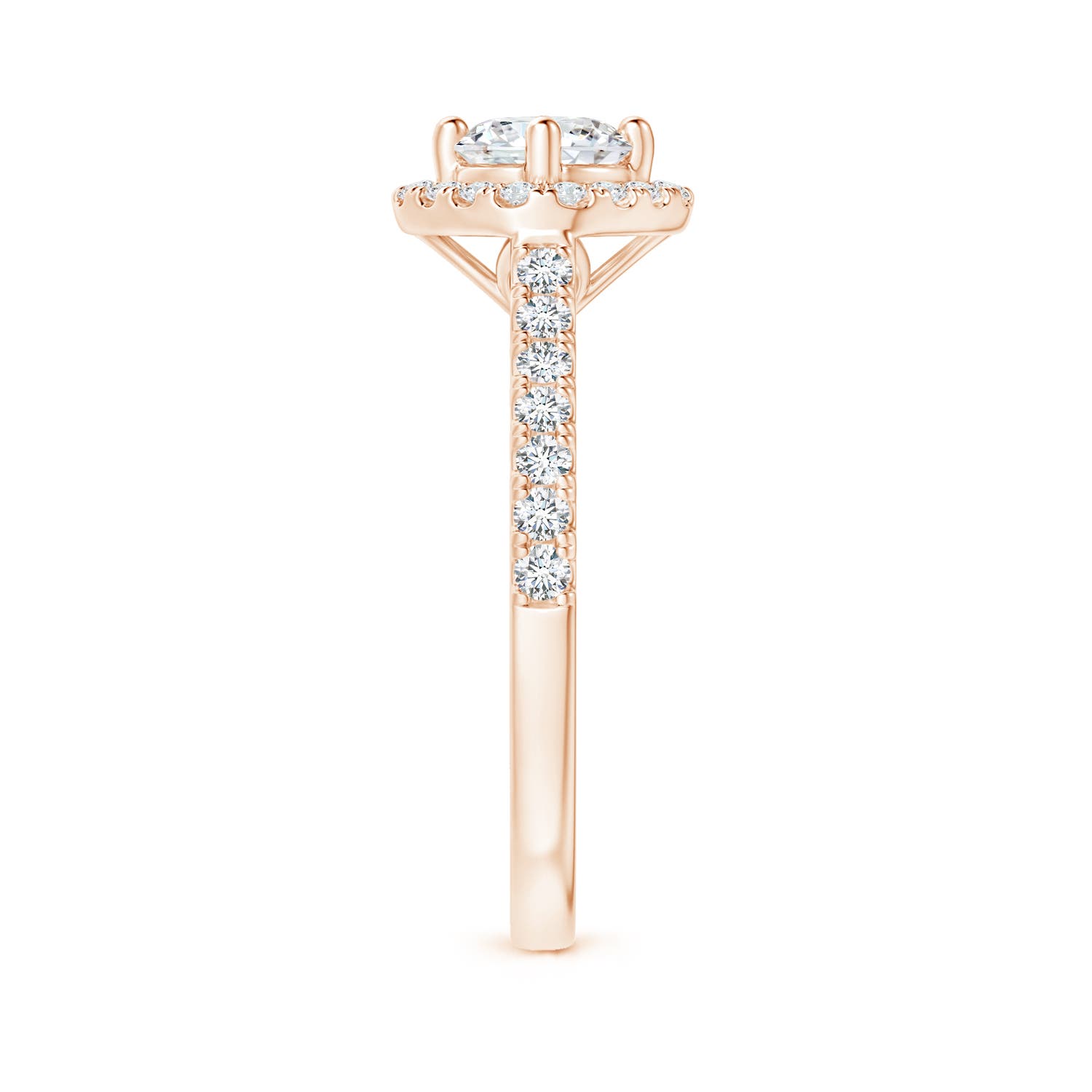 G, VS2 / 1.03 CT / 14 KT Rose Gold