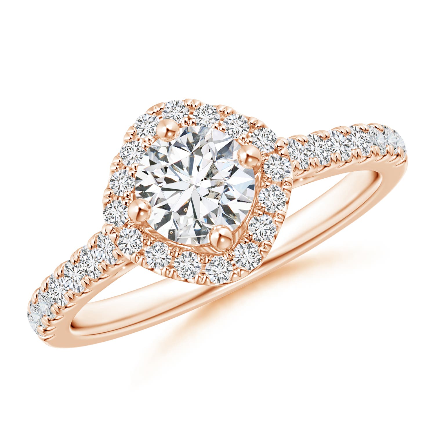 H, SI2 / 1.03 CT / 14 KT Rose Gold