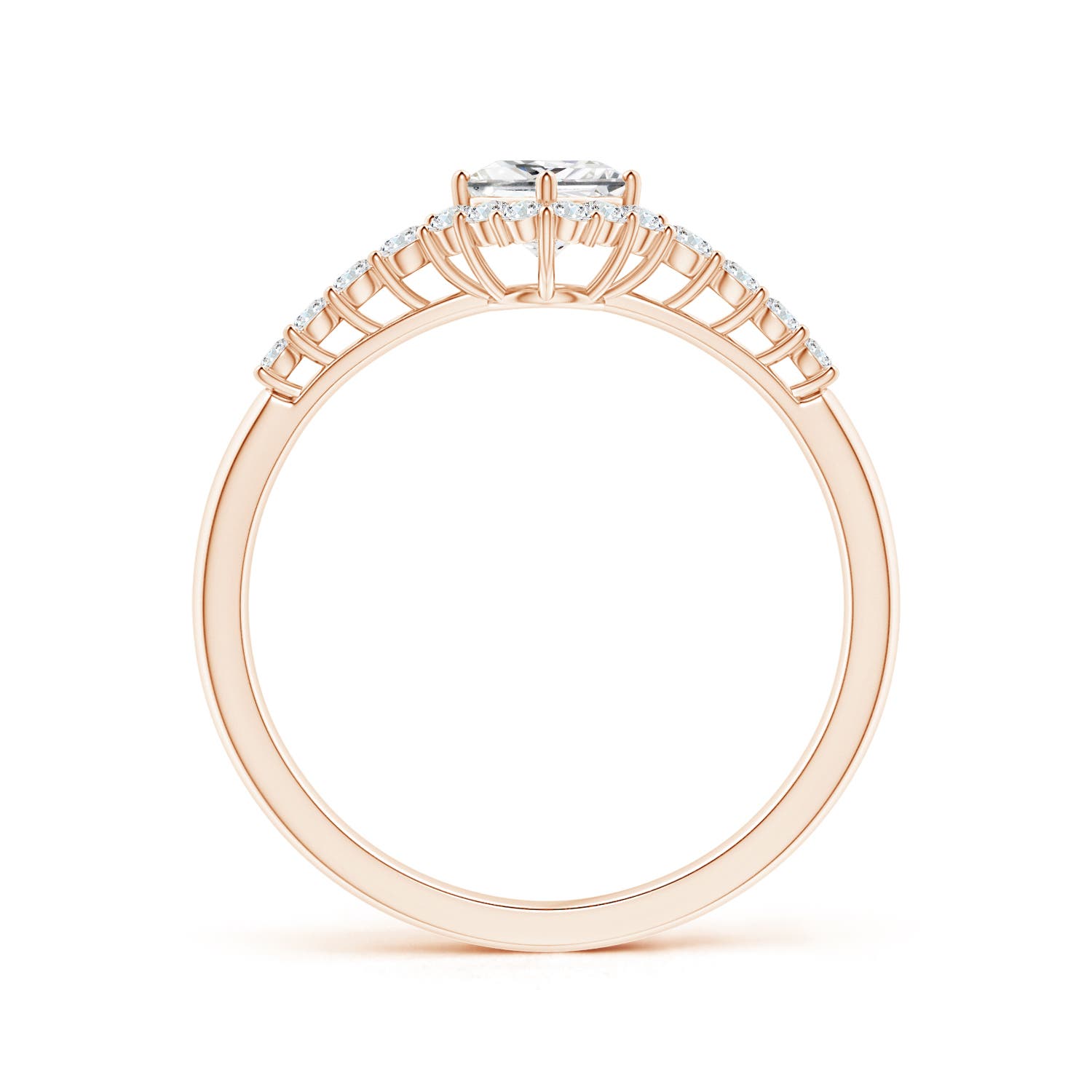 G, VS2 / 0.53 CT / 14 KT Rose Gold