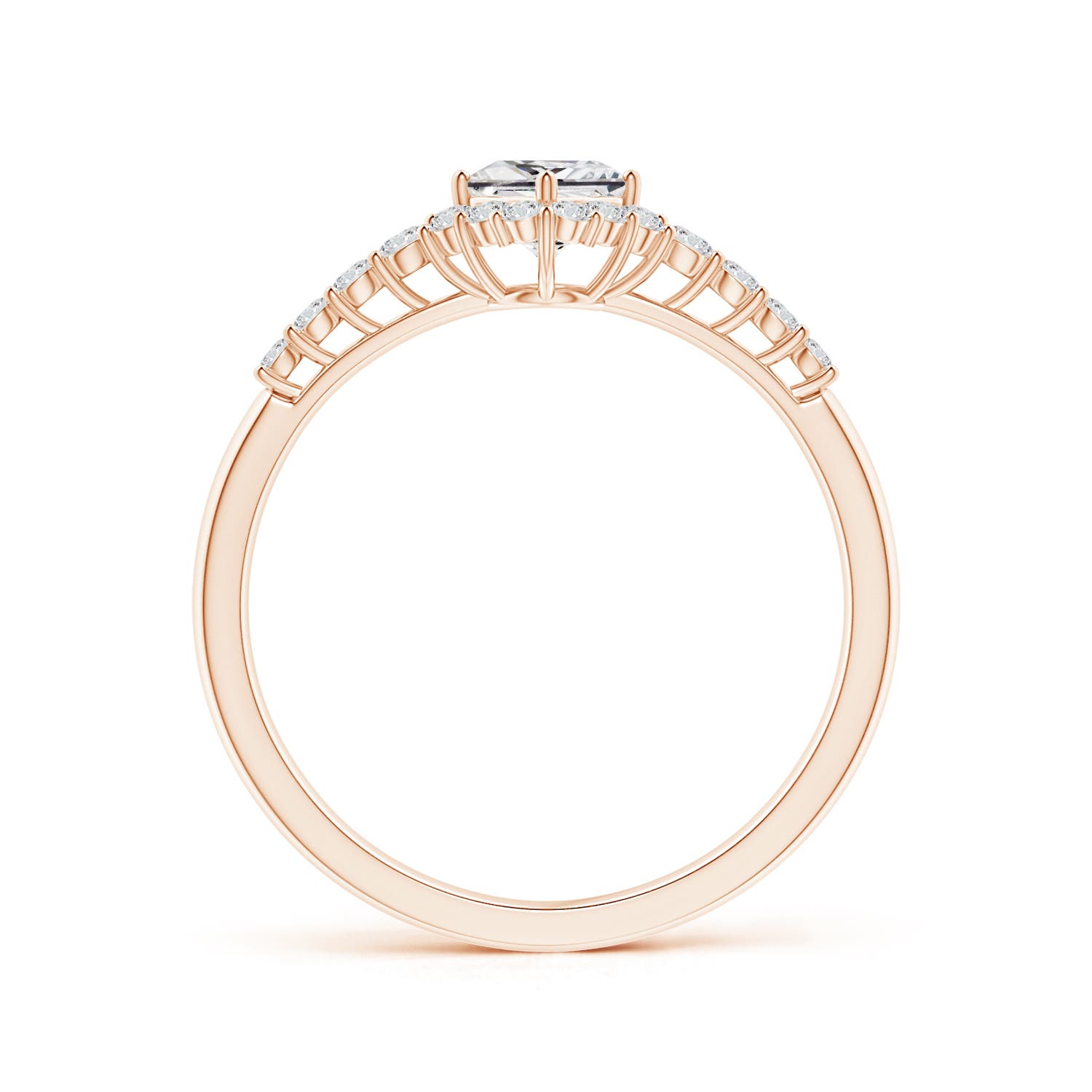 H, SI2 / 0.53 CT / 14 KT Rose Gold