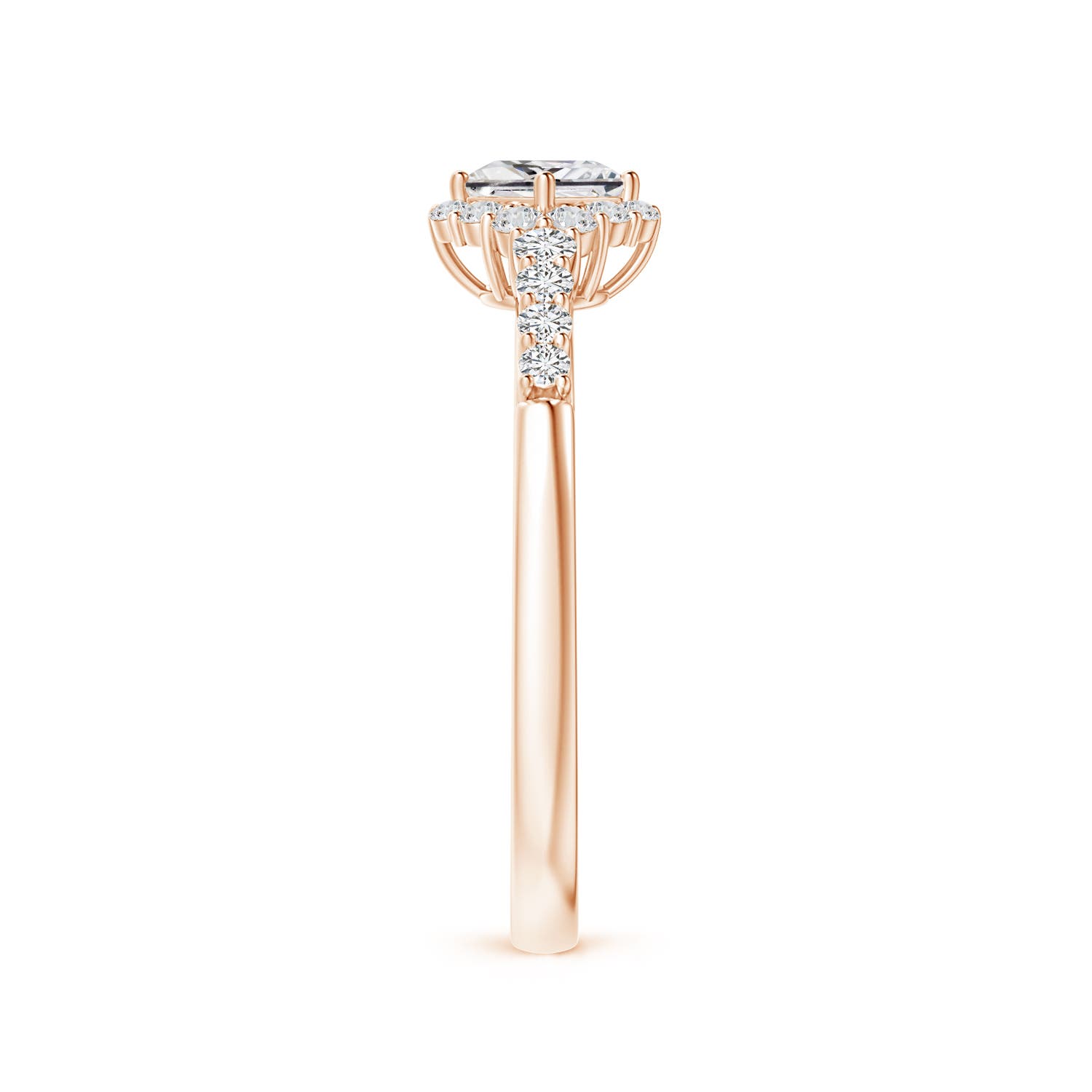 H, SI2 / 0.53 CT / 14 KT Rose Gold