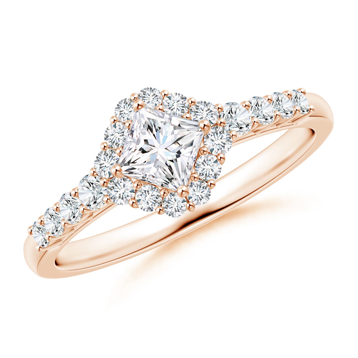 G, VS2 / 0.76 CT / 14 KT Rose Gold