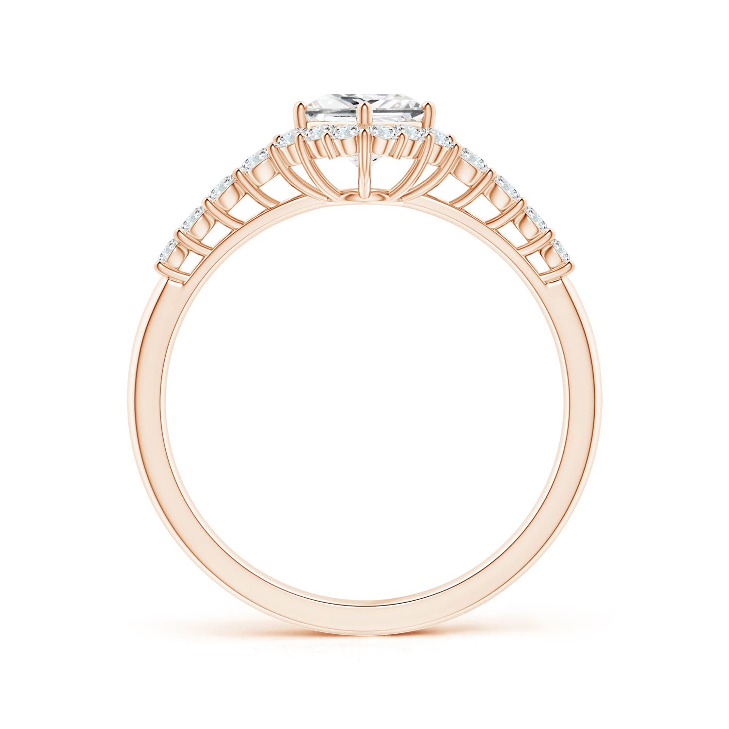 G, VS2 / 0.76 CT / 14 KT Rose Gold