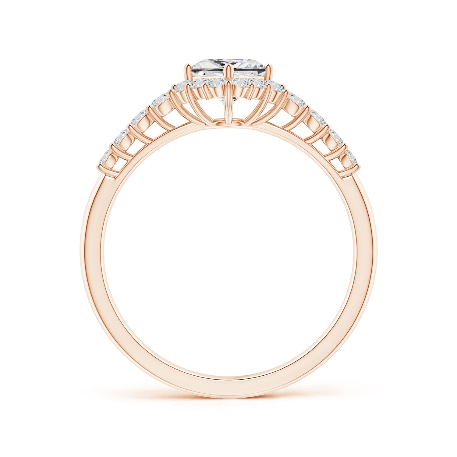 H, SI2 / 0.76 CT / 14 KT Rose Gold