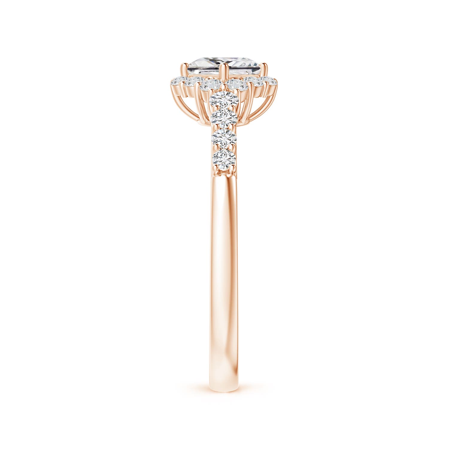 H, SI2 / 0.76 CT / 14 KT Rose Gold