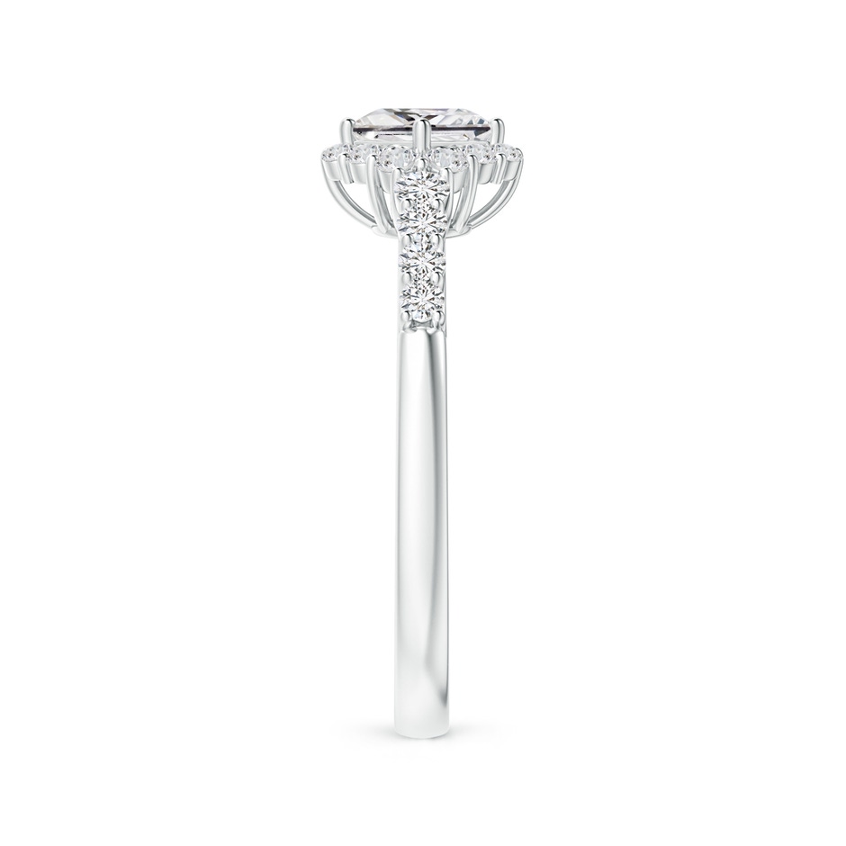 4.1mm HSI2 Princess-Cut Diamond Halo Ring with Accents in White Gold side 299