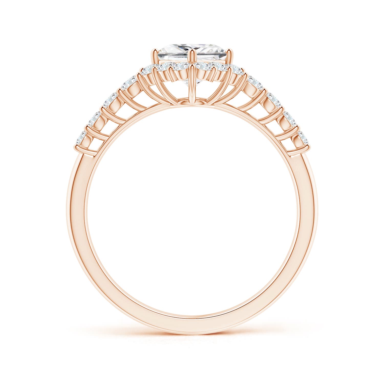 G, VS2 / 0.98 CT / 14 KT Rose Gold