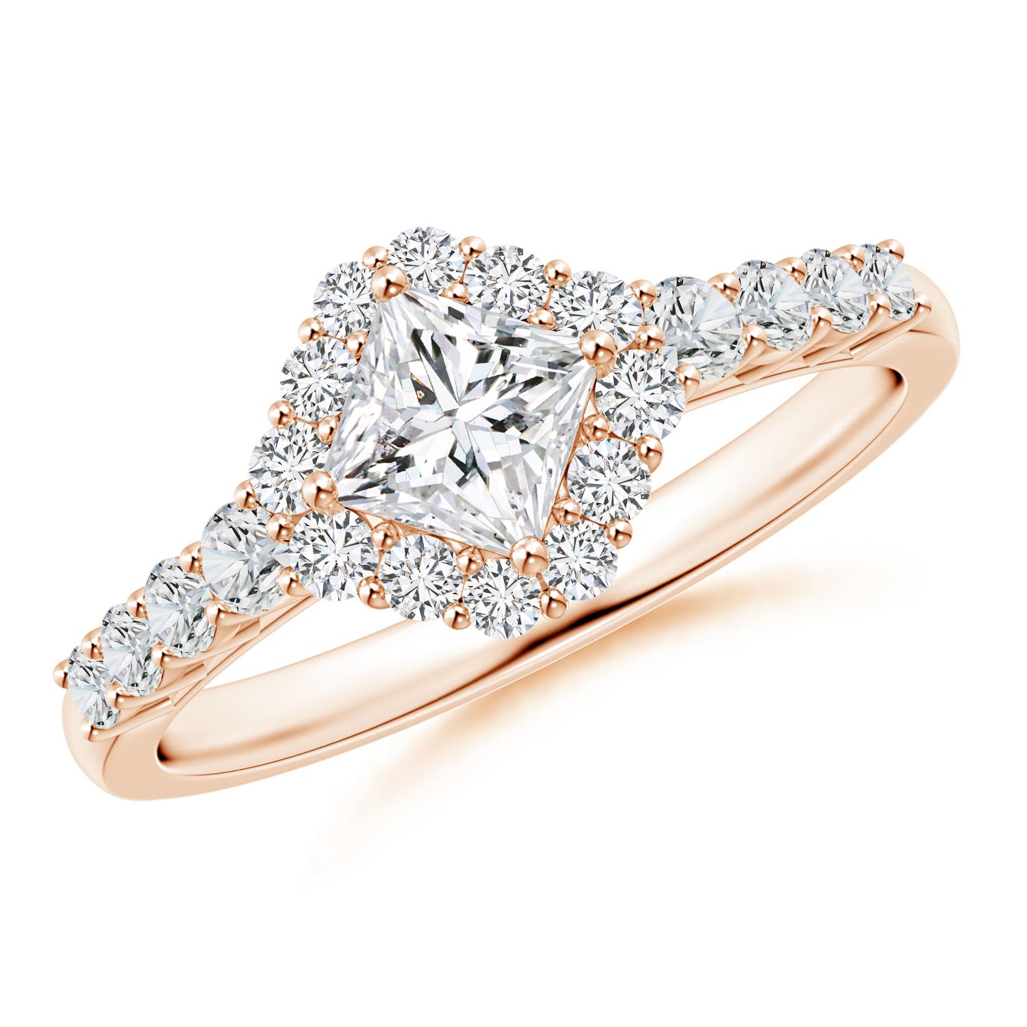 H, SI2 / 0.98 CT / 14 KT Rose Gold